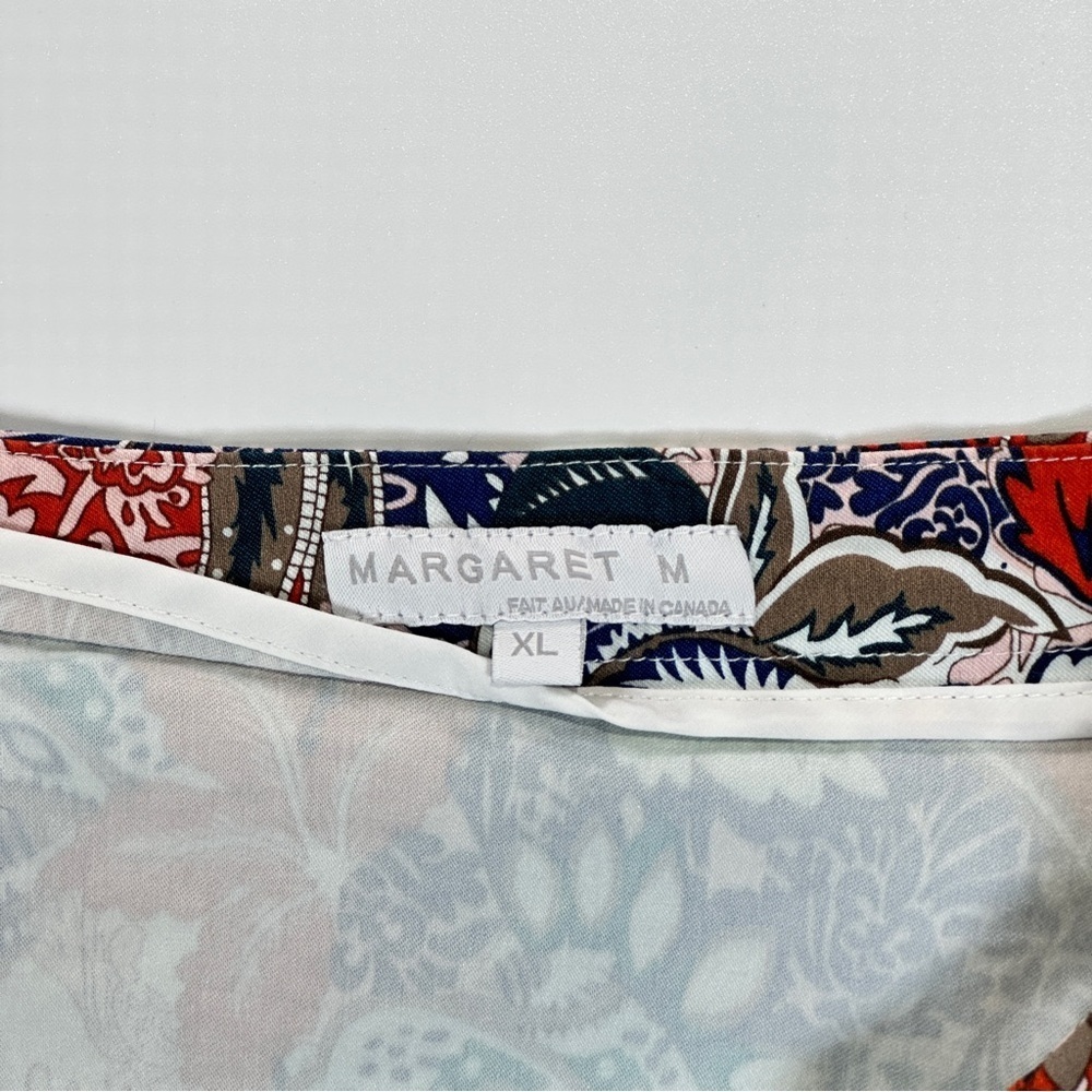 Margaret M pull on A line floral skirt stretch XL - Picture 4 of 8